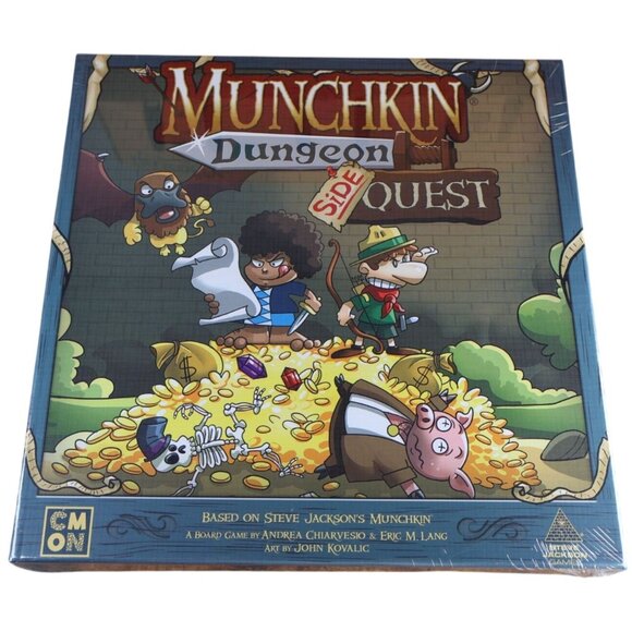 Munchkin Dungeon Side Quest Board Game Expansion CMON MUN005 New Miniatures Set - Picture 1 of 6